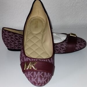 Michael Kors Women's Burgundy Flats
